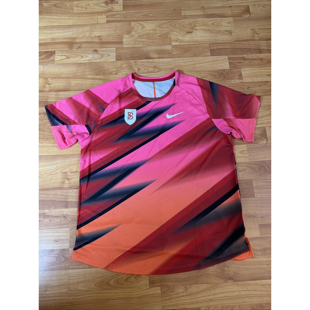 Nike Pro Elite BTC Bowerman Track Club Running Shirt Size Large Pink FN0071-614